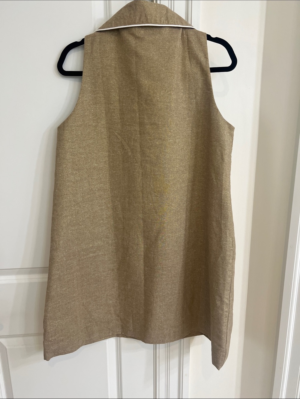 House of MBR Cassidy short dress - Gold Linen - Picture 5 of 6